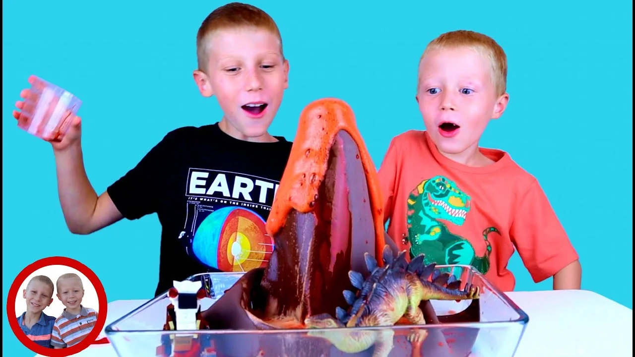 Volcano Eruption Science Experiment! | Easy experiment to do at home with Mike and Jake