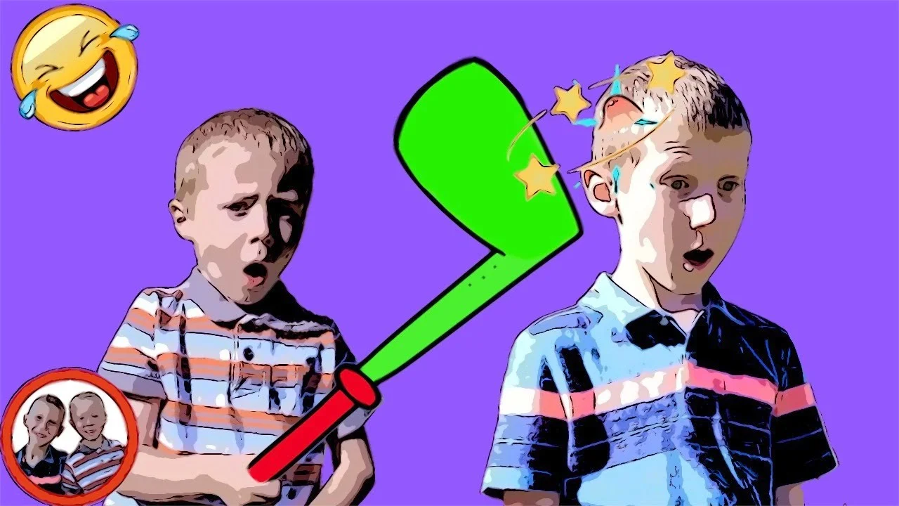 Golf accident - Cartoon for kids! | Mike and Jake pretend play 