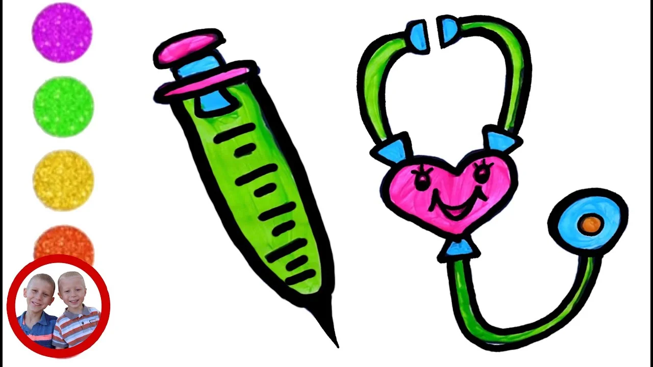 Doctor set toys drawing | Draw a doctor set with Mike and Jake 