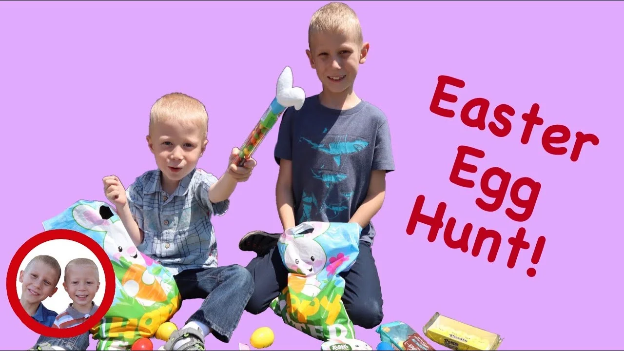 Easter Egg Hunt! Mike and Jake pretend play