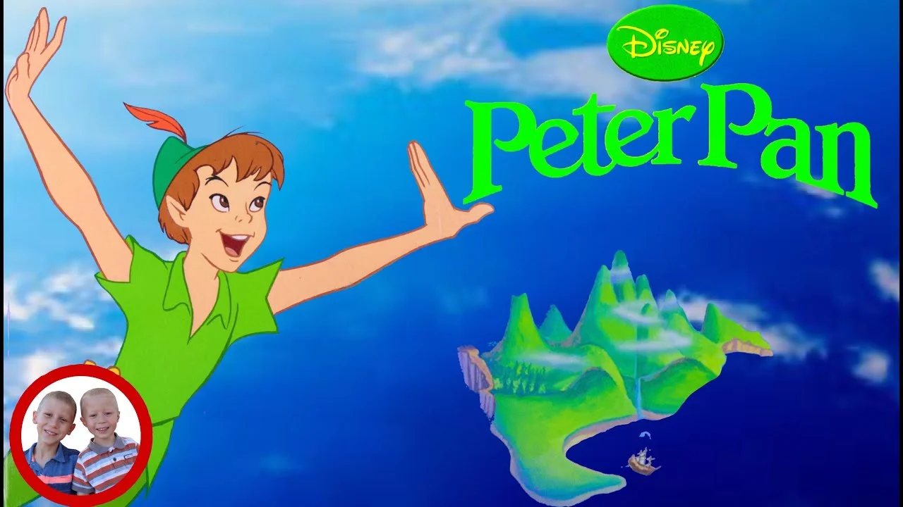 Disney PETER PAN. Story time for children with Mike and Jake