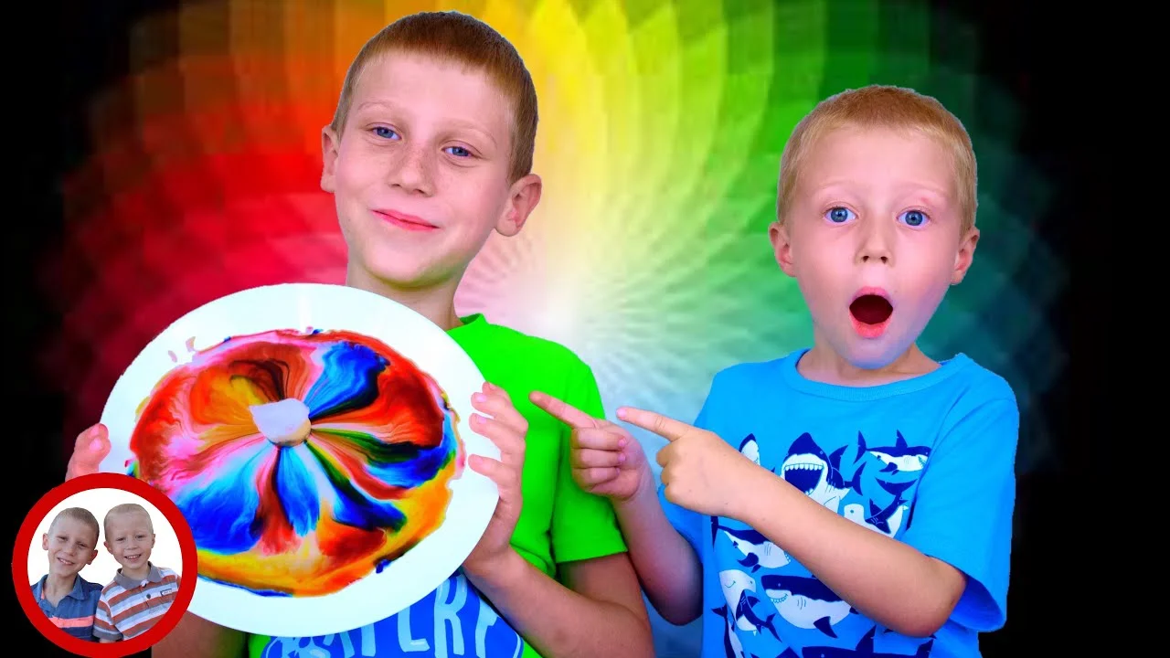 Easy Science Experiment for kids | Magic milk educational experiment with Mike and Jake 