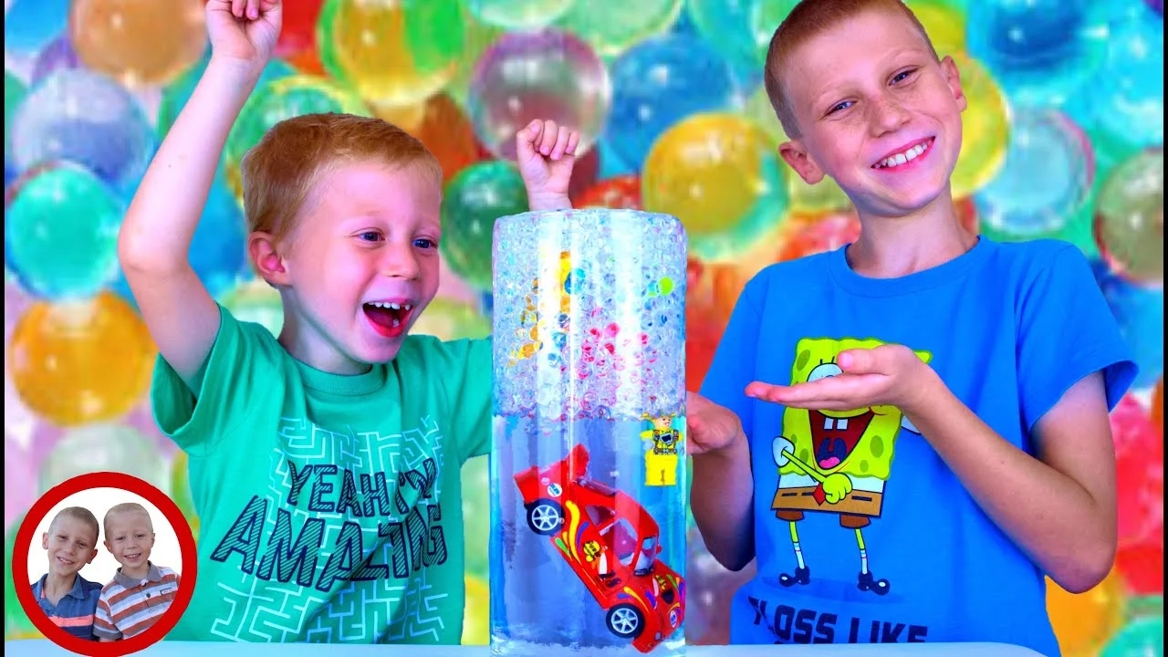 HIDDEN TREASURES-ORBEEZ. Educational experiment with Mike and Jake