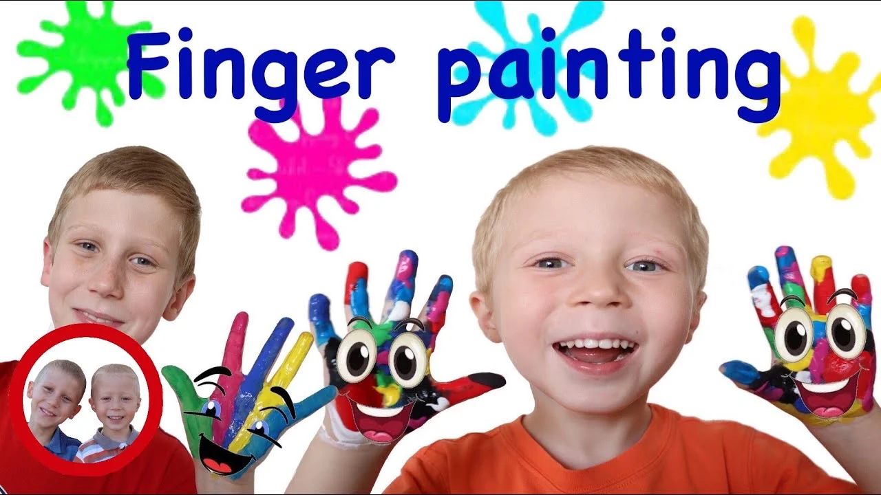 Learn Colors with Finger Painting 