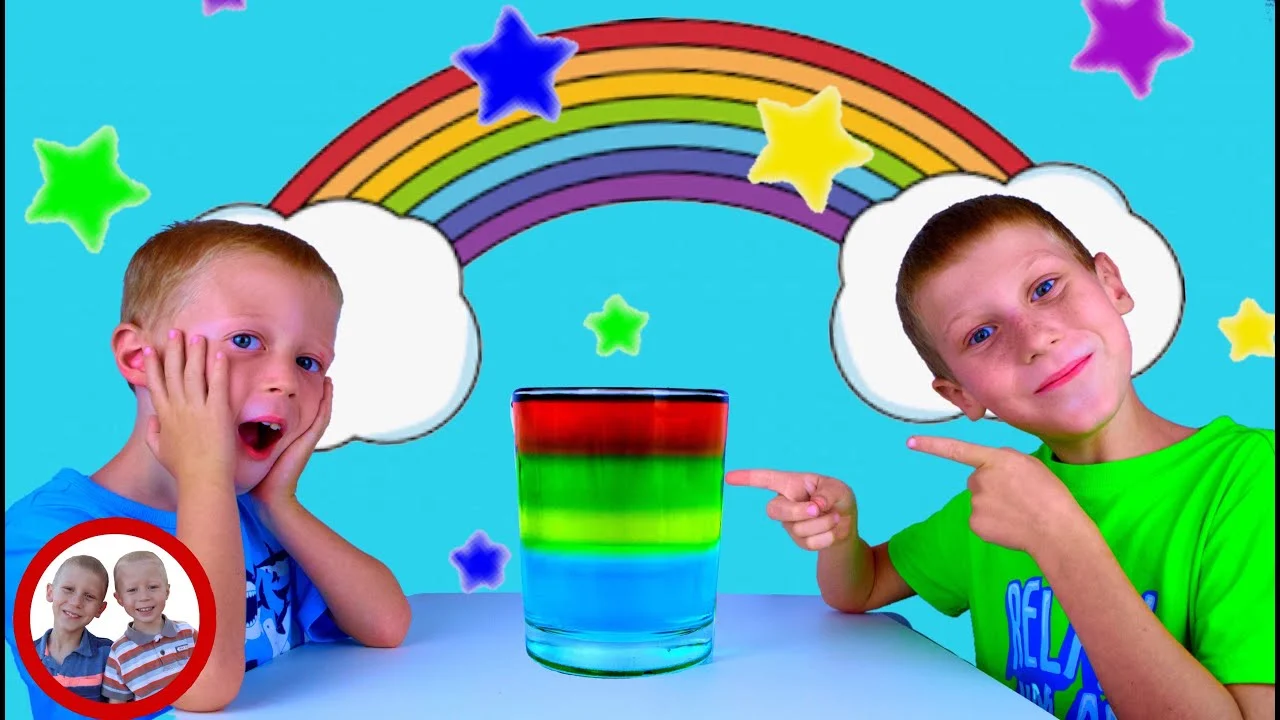Rainbow in the glass educational experiment! 
