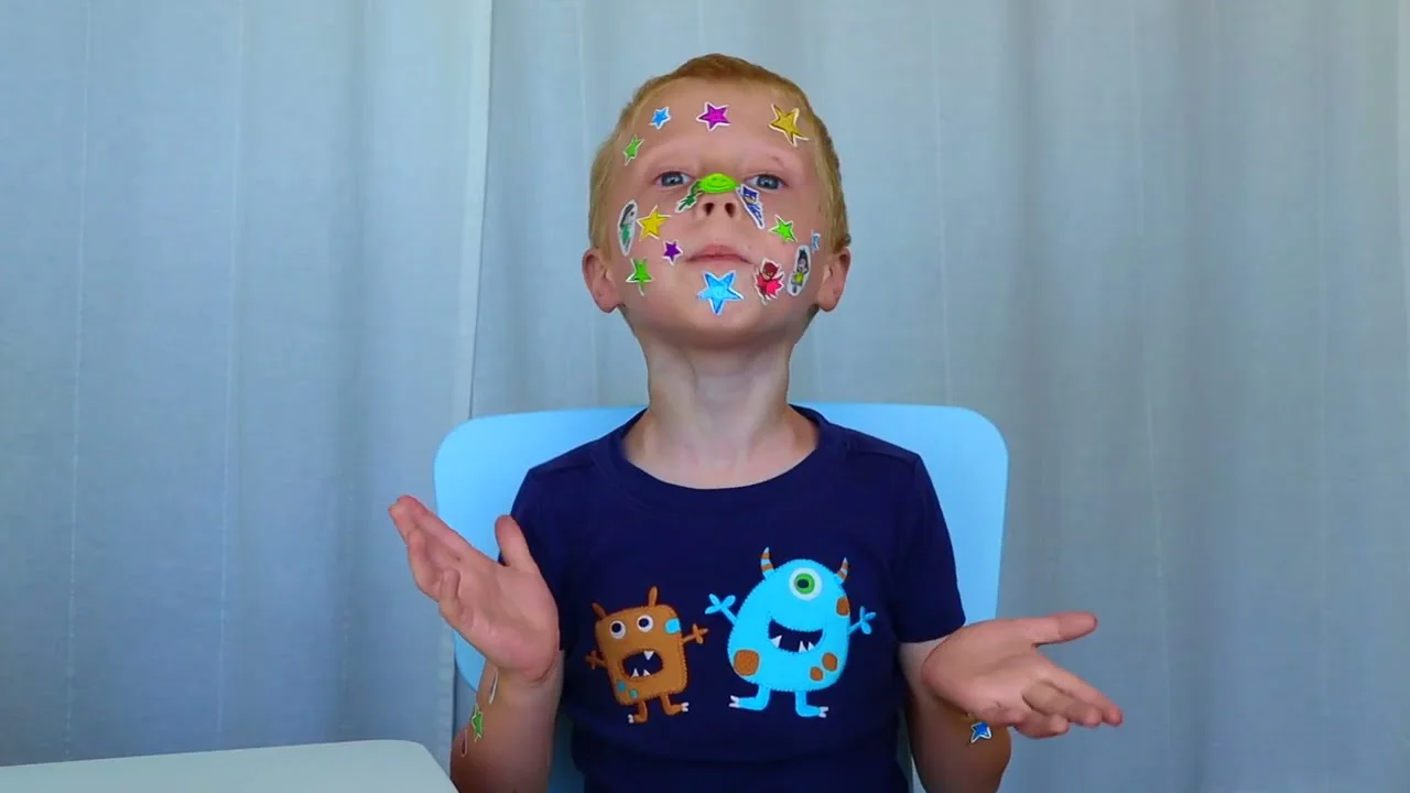 Sticker Pox! Mike and Jake pretend play with doctor kit toys