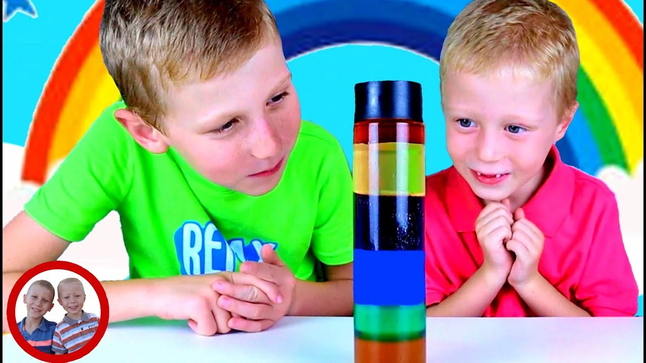 Rainbow-Density Experiment. Easy Science Experiment for Kids To Do At Home