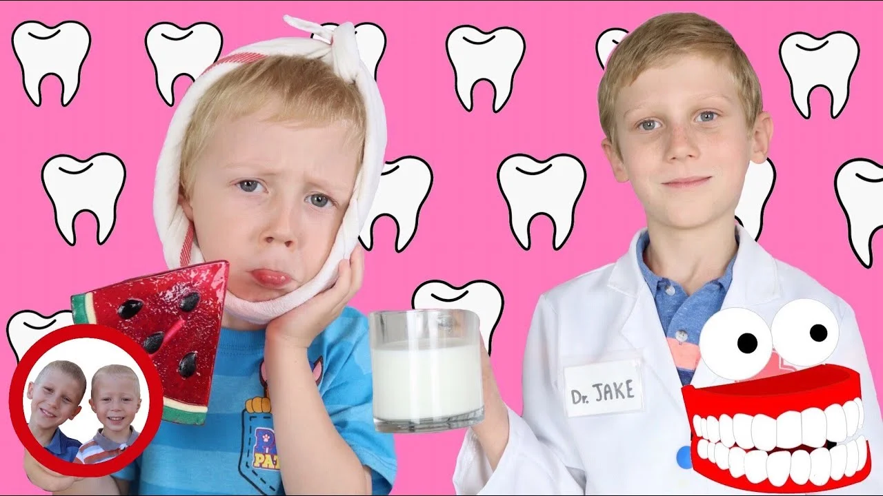 Dentist Visit - Too Much Lollipop! Mike and Jake Pretend Play Dentist