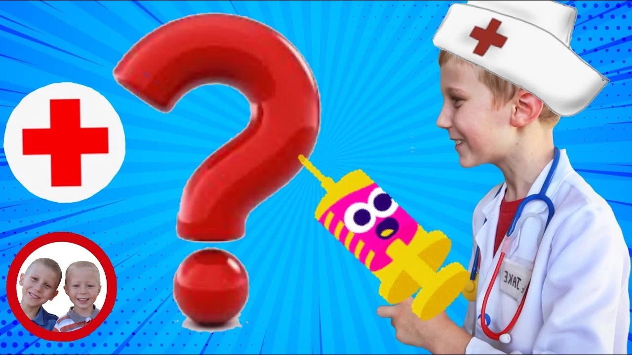 Elmo's Doctor Visit! Mike and Jake Pretend Play with Doctor Kit