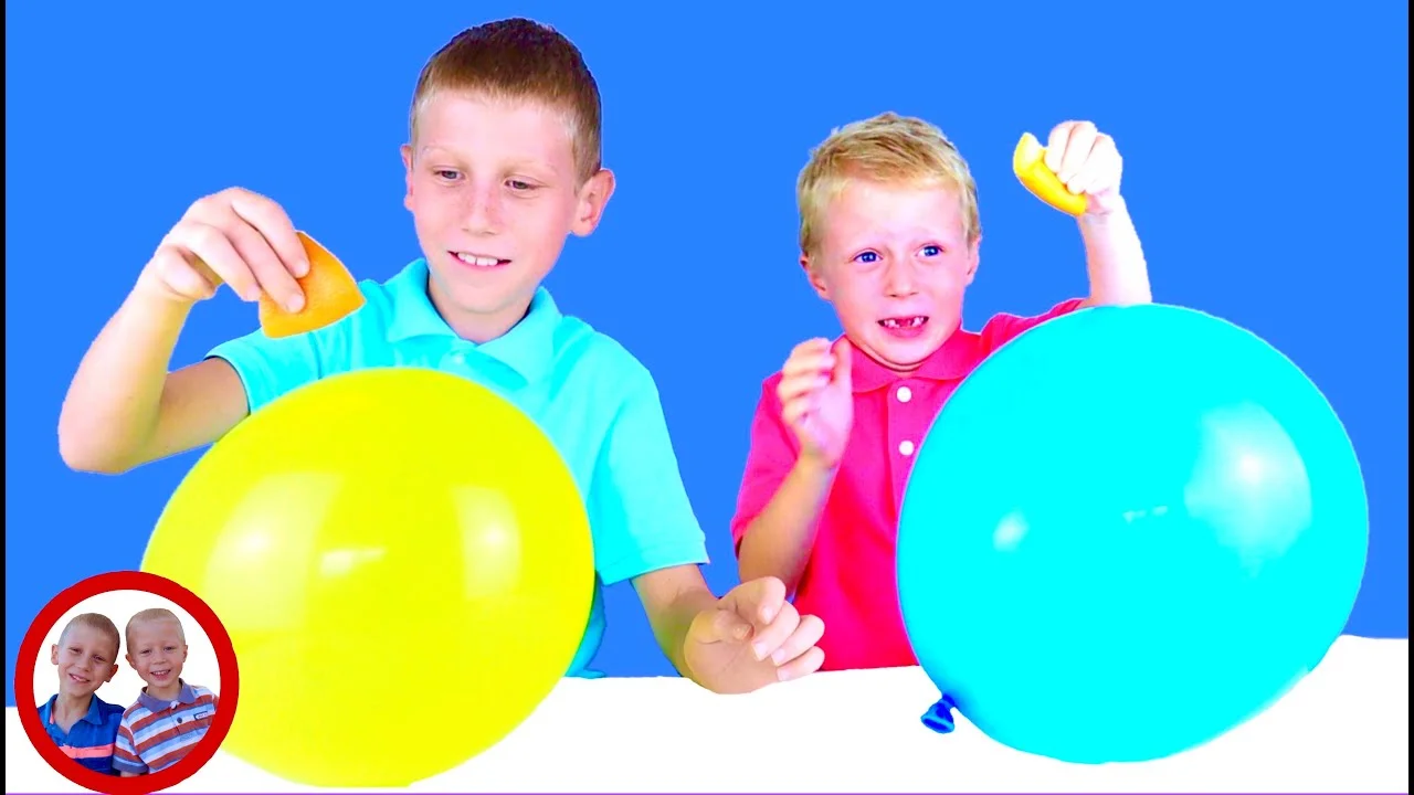 Popping Balloons With Orange Peel. Easy Science Experiment  To Do At Home 