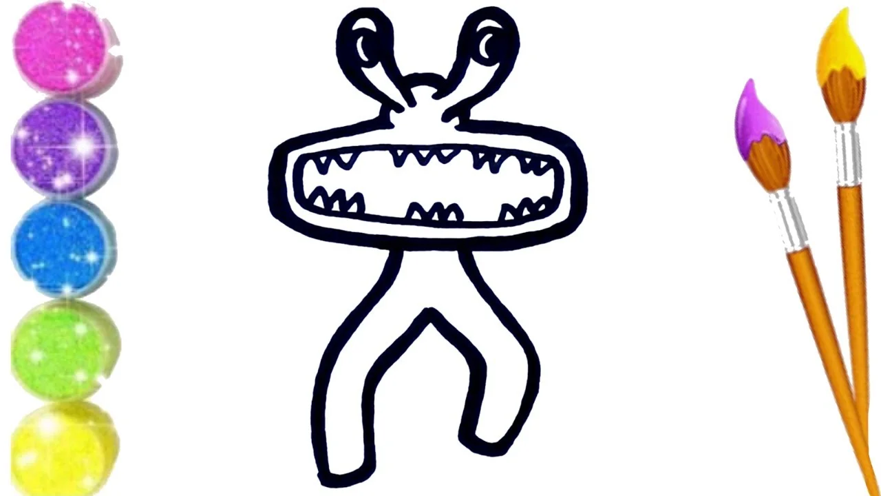 How to Draw and Color rainbow friends