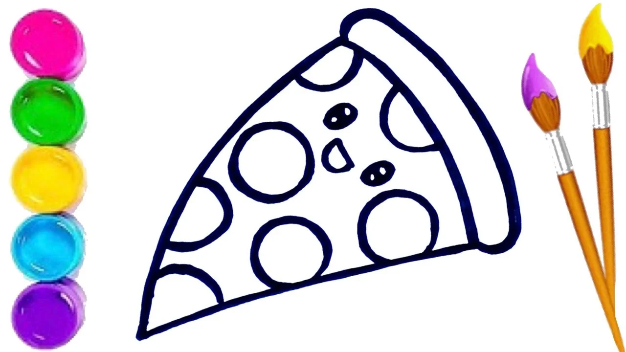 How to Draw Pizza Slice